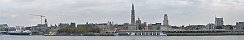 Antwerp Skyline and the Scheldt River (Belgium)