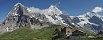 Eiger, Mnch and Jungfrau Peaks from Kleine Scheidegg (Berner Oberland, Switzerland)