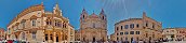 Saint Paul's Cathedral and Main Square in Mdina (Malta)