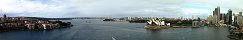 Sydney Harbour from Harbour Bay Bridge (Australia)